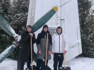 Акция «Снежный десант» в с. Большое Болдино