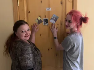 Поздравление юношей, проживающих в нашем общежитии, с Днём защитника Отечества!